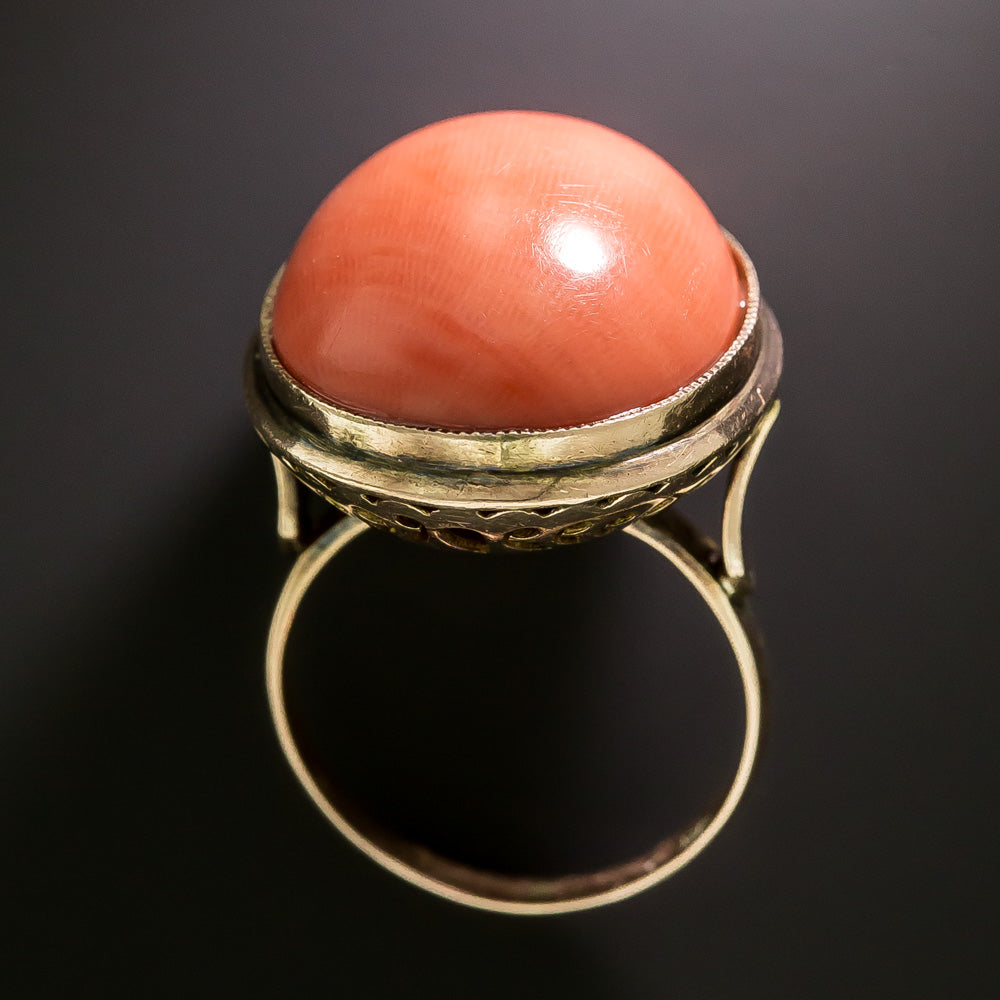Early 20th Century Coral Ring - 4