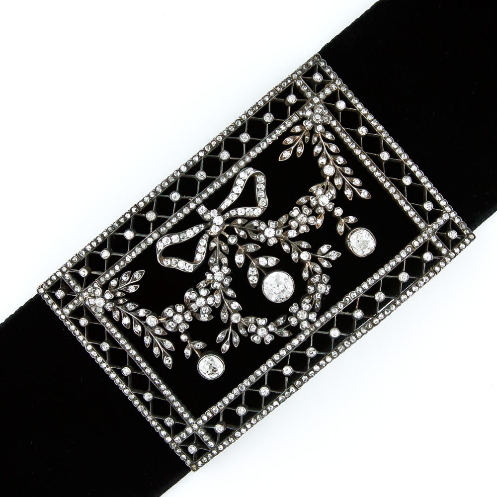 Early Edwardian Diamond Stomacher/Choker - 6