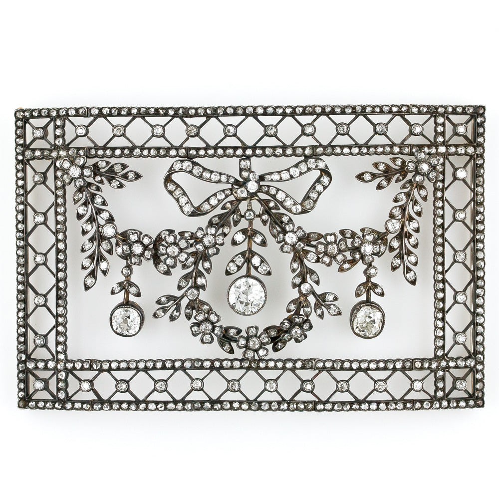 Early Edwardian Diamond Stomacher/Choker - 7