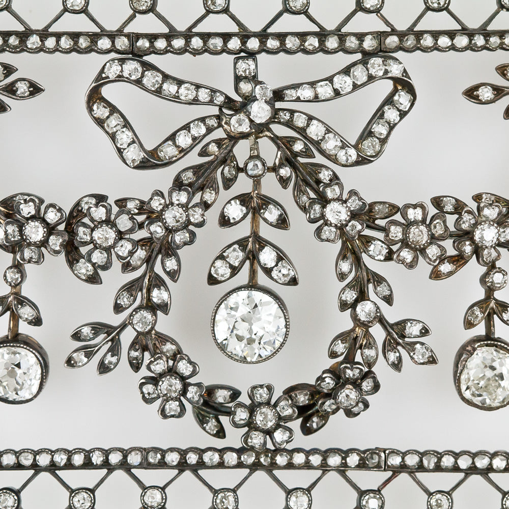 Early Edwardian Diamond Stomacher/Choker - 8
