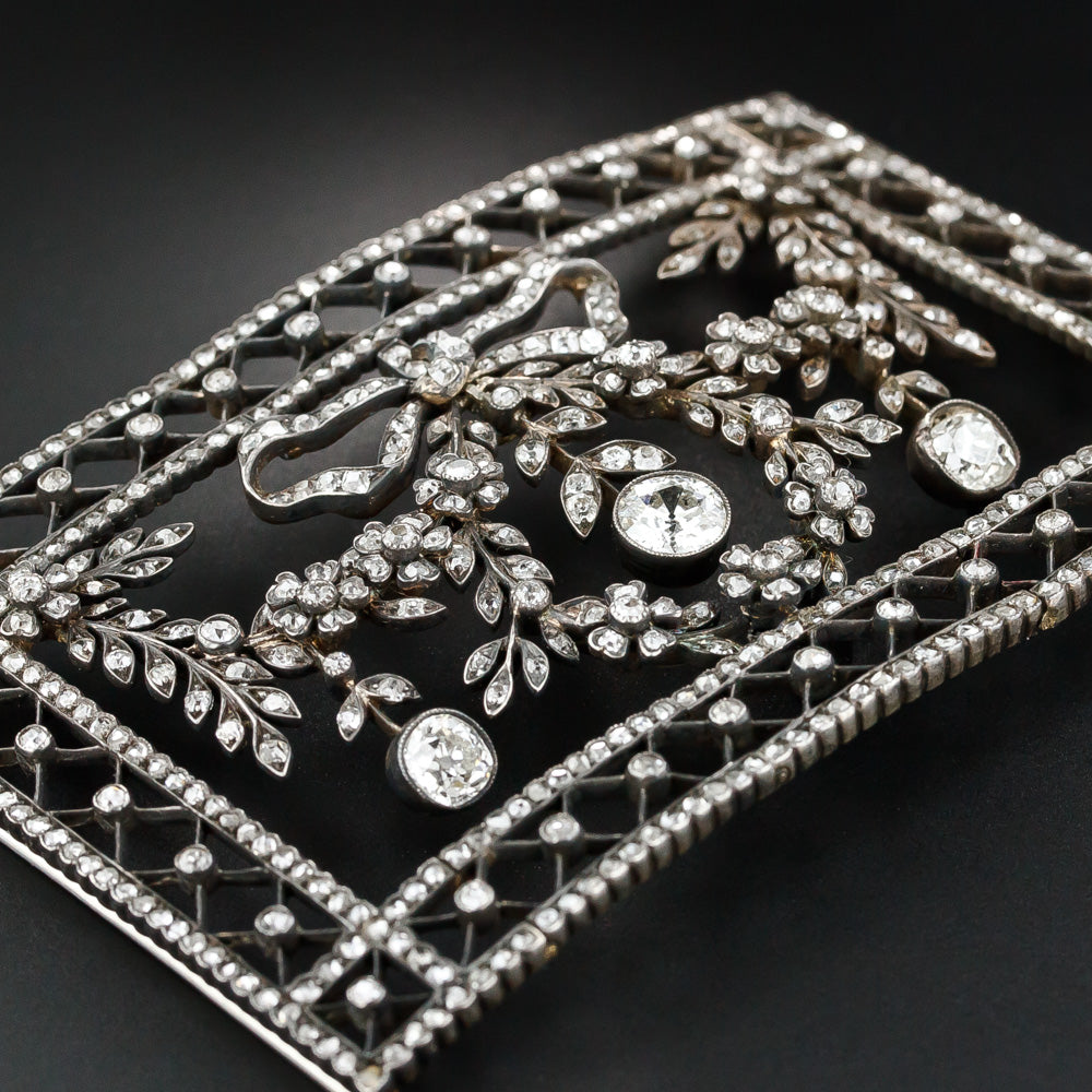 Early Edwardian Diamond Stomacher/Choker - 9