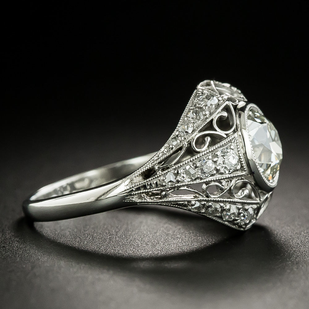 Edwardian 1.35 Carat Diamond Engagement Ring, Size 6 1/4 - 2