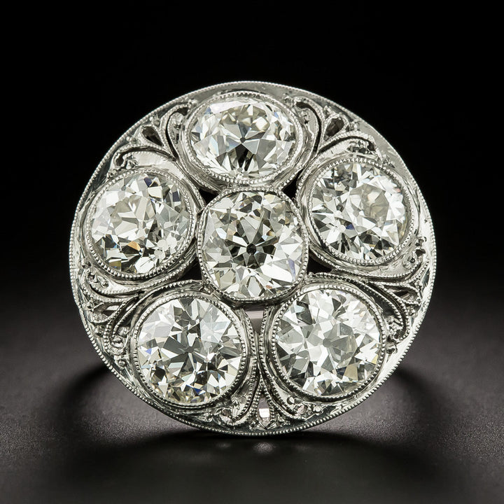 Edwardian 6.04 Carat Diamond Ring by Byard Brogan - GIA
