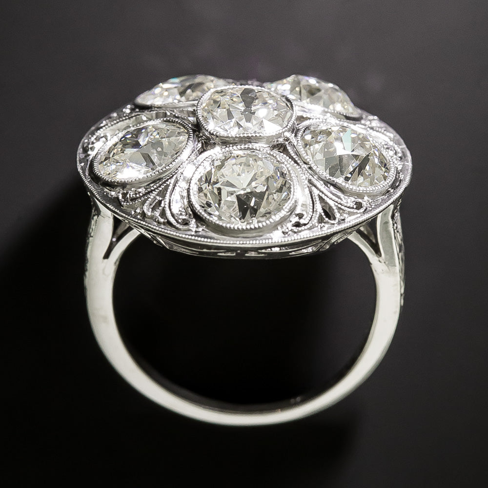 Edwardian 6.04 Carat Diamond Ring by Byard Brogan - GIA - 5