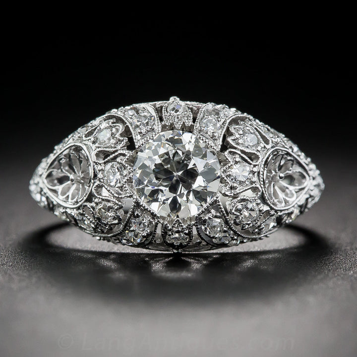 Edwardian .75 Carat Diamond Engagement Ring, Size 5 1/4