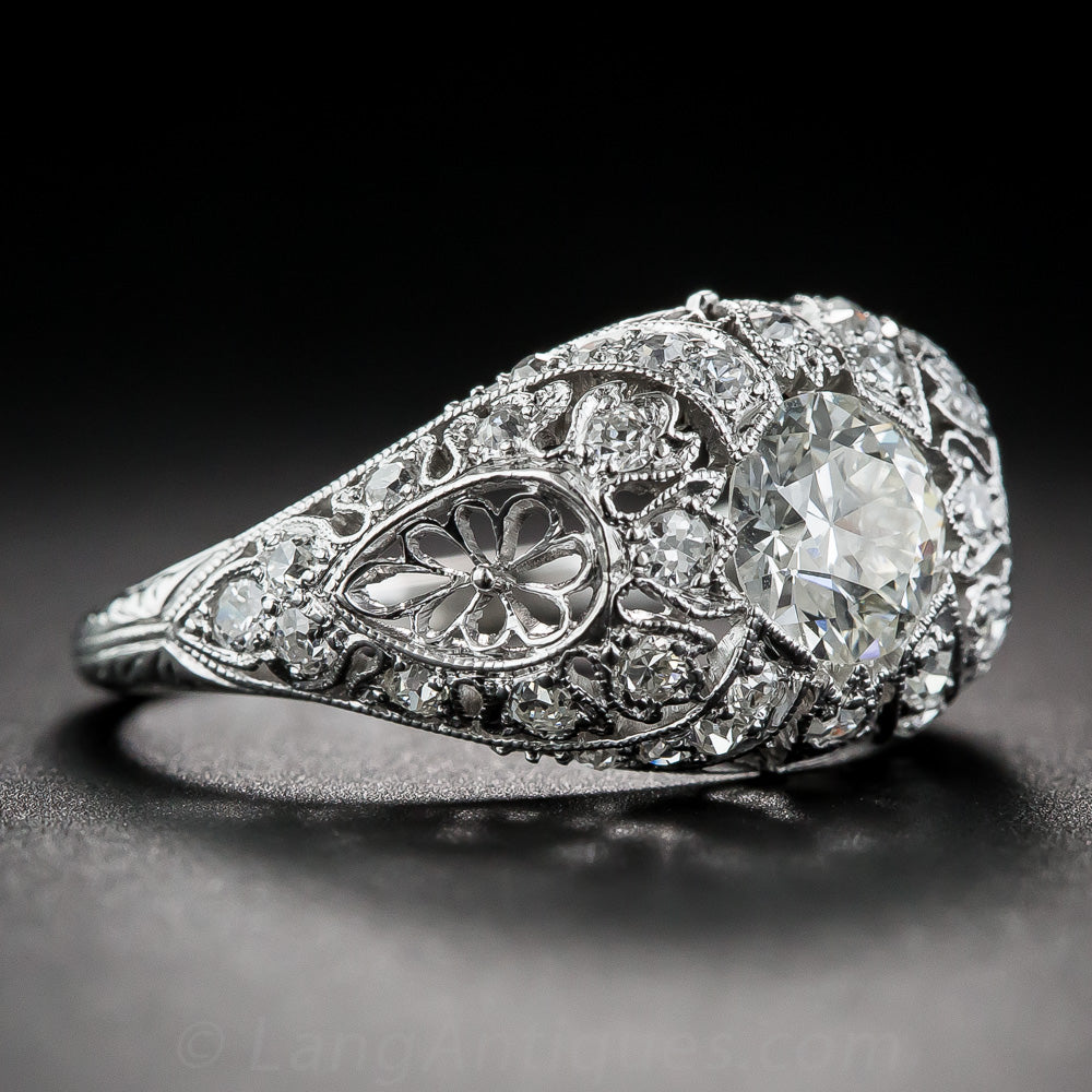 Edwardian .75 Carat Diamond Engagement Ring, Size 5 1/4 - 2
