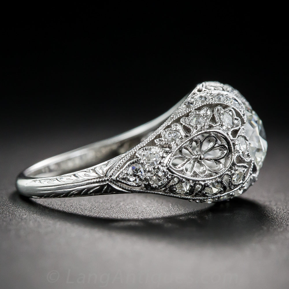 Edwardian .75 Carat Diamond Engagement Ring, Size 5 1/4 - 3