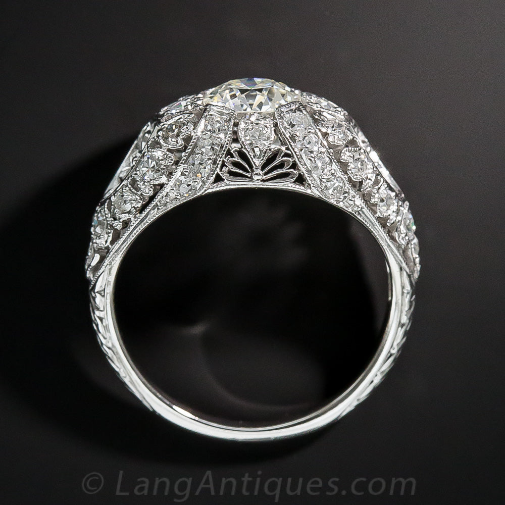 Edwardian .75 Carat Diamond Engagement Ring, Size 5 1/4 - 4