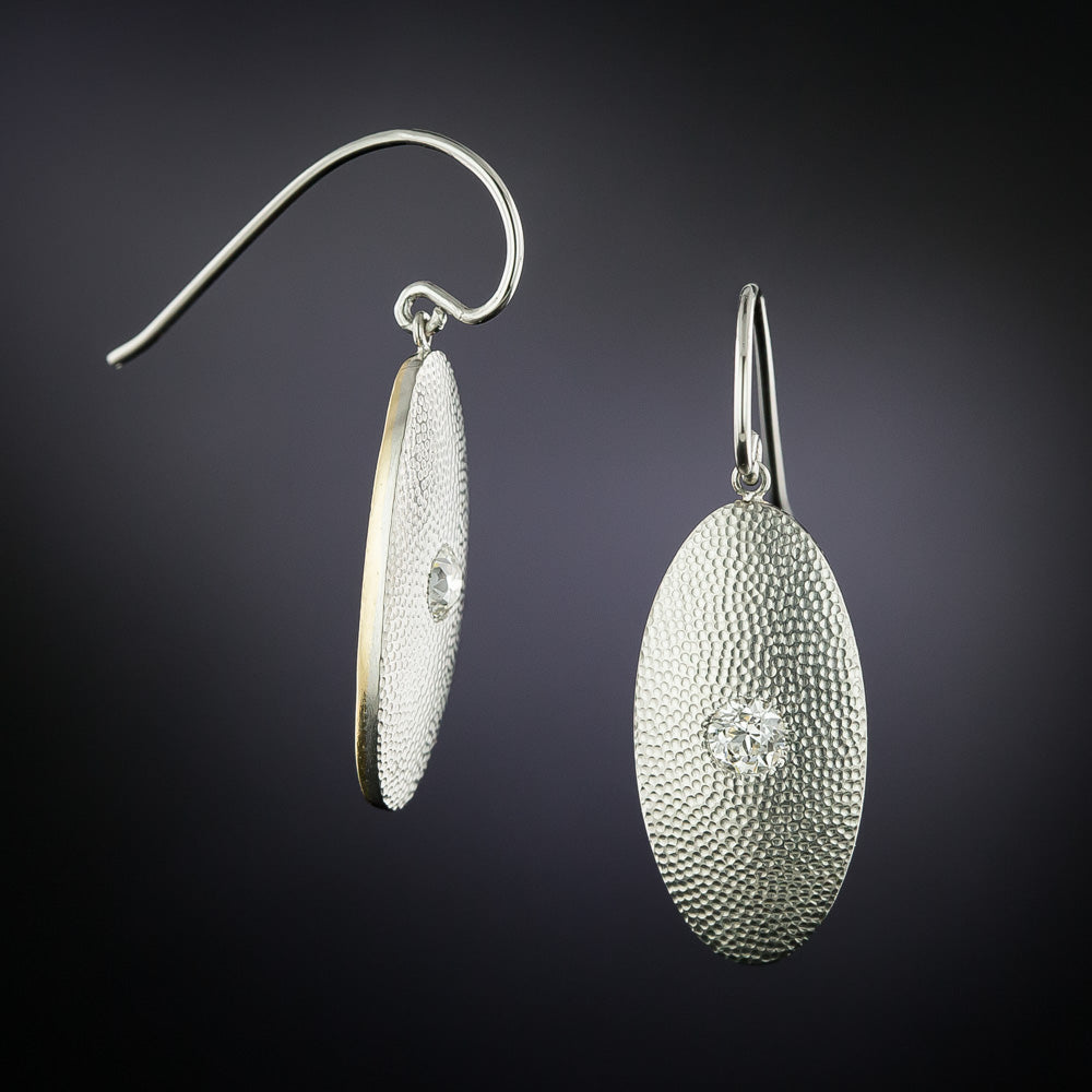 Edwardian Diamond Dangle Earrings - 2