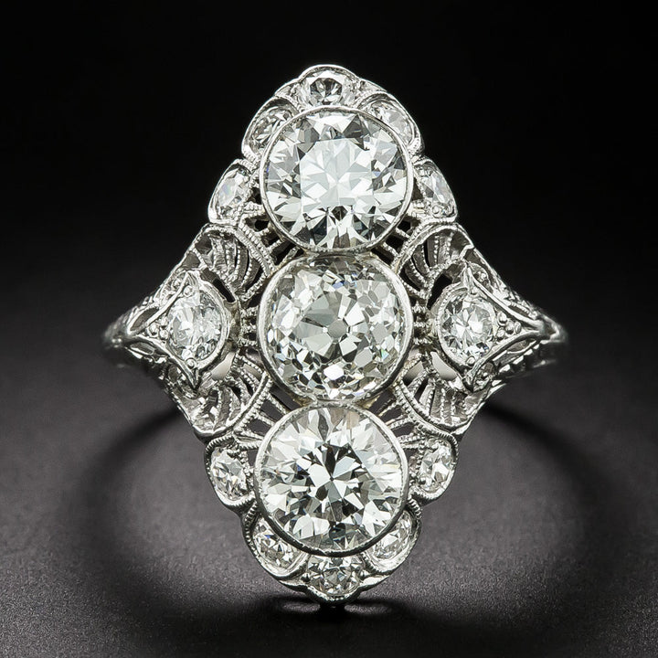 Edwardian Diamond Dinner Ring