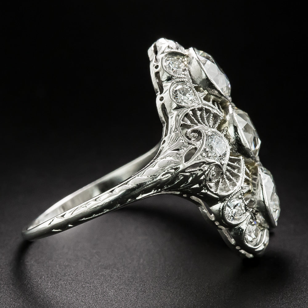 Edwardian Diamond Dinner Ring - 4
