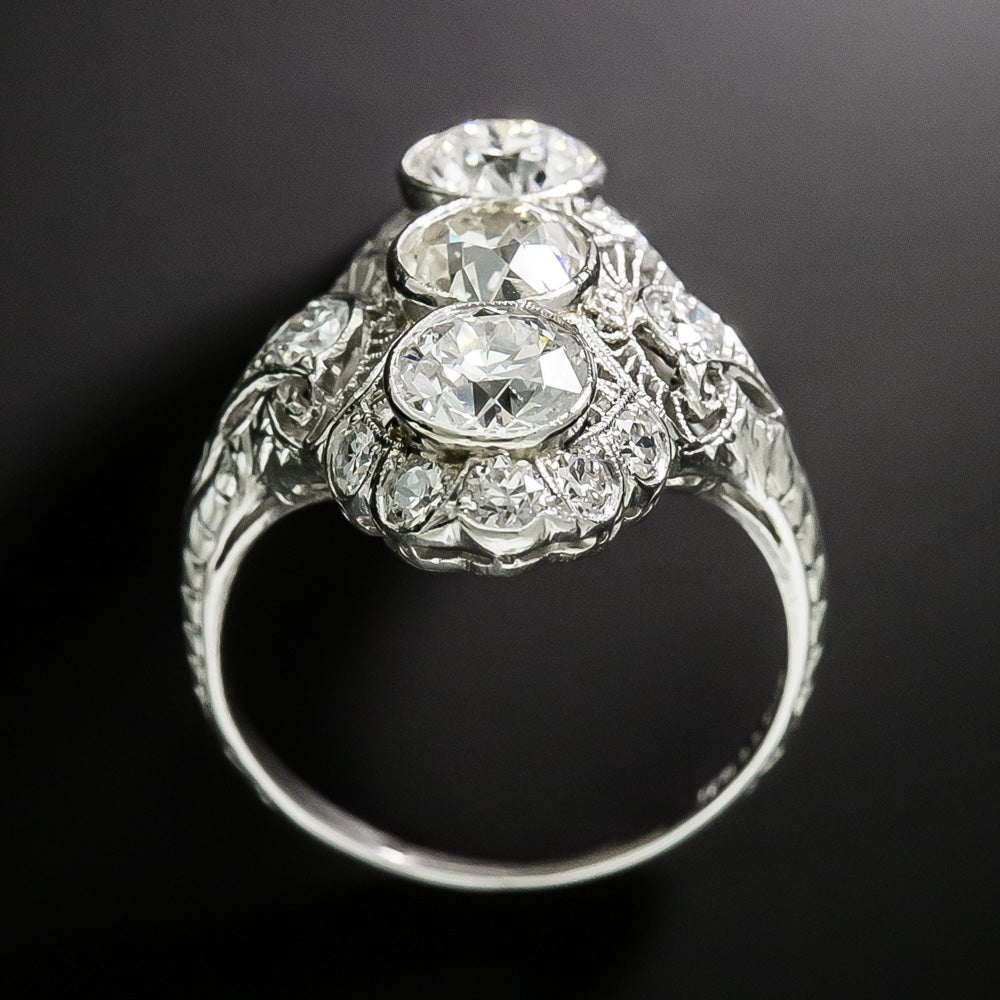 Edwardian Diamond Dinner Ring - 5