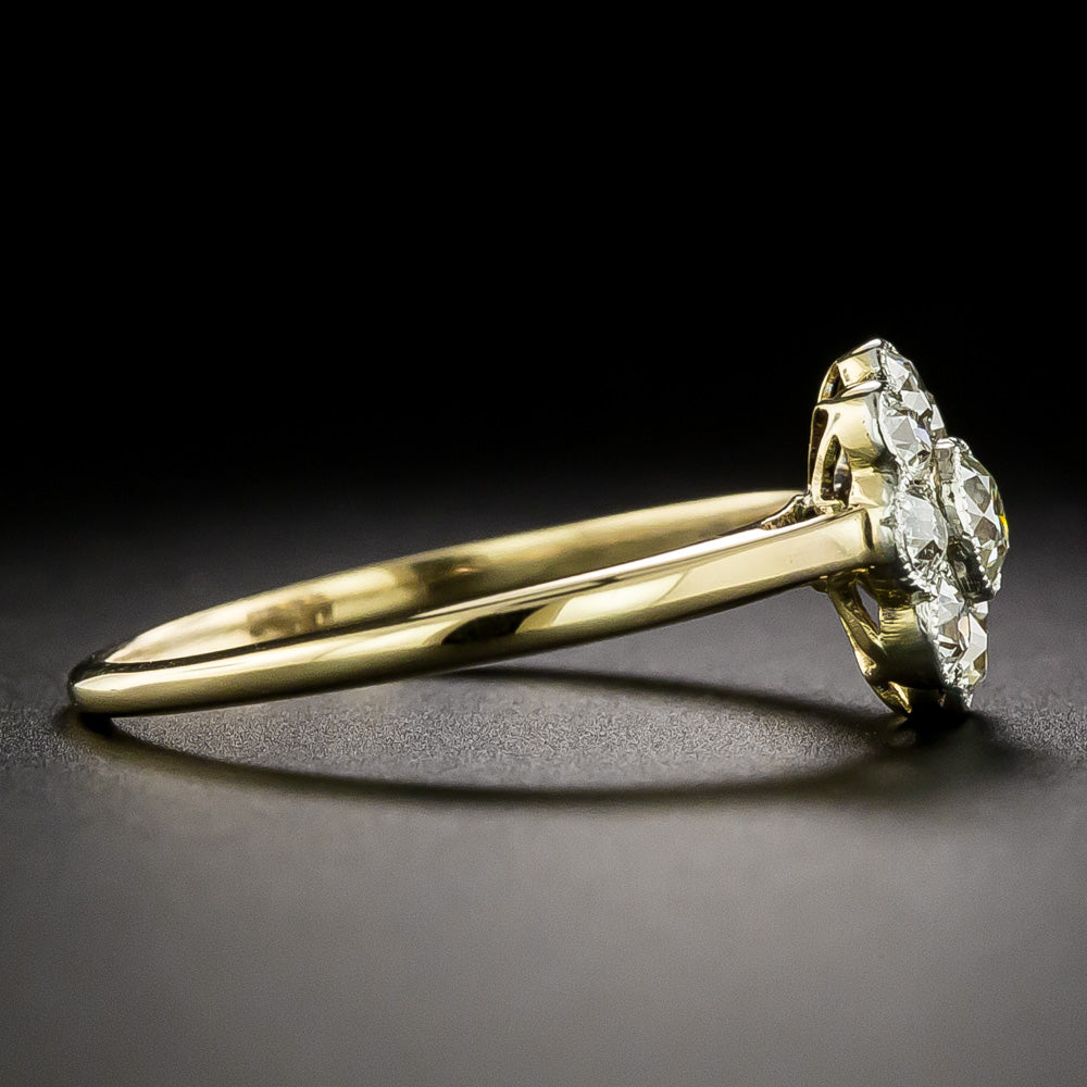 Edwardian Diamond Flower Ring - 3