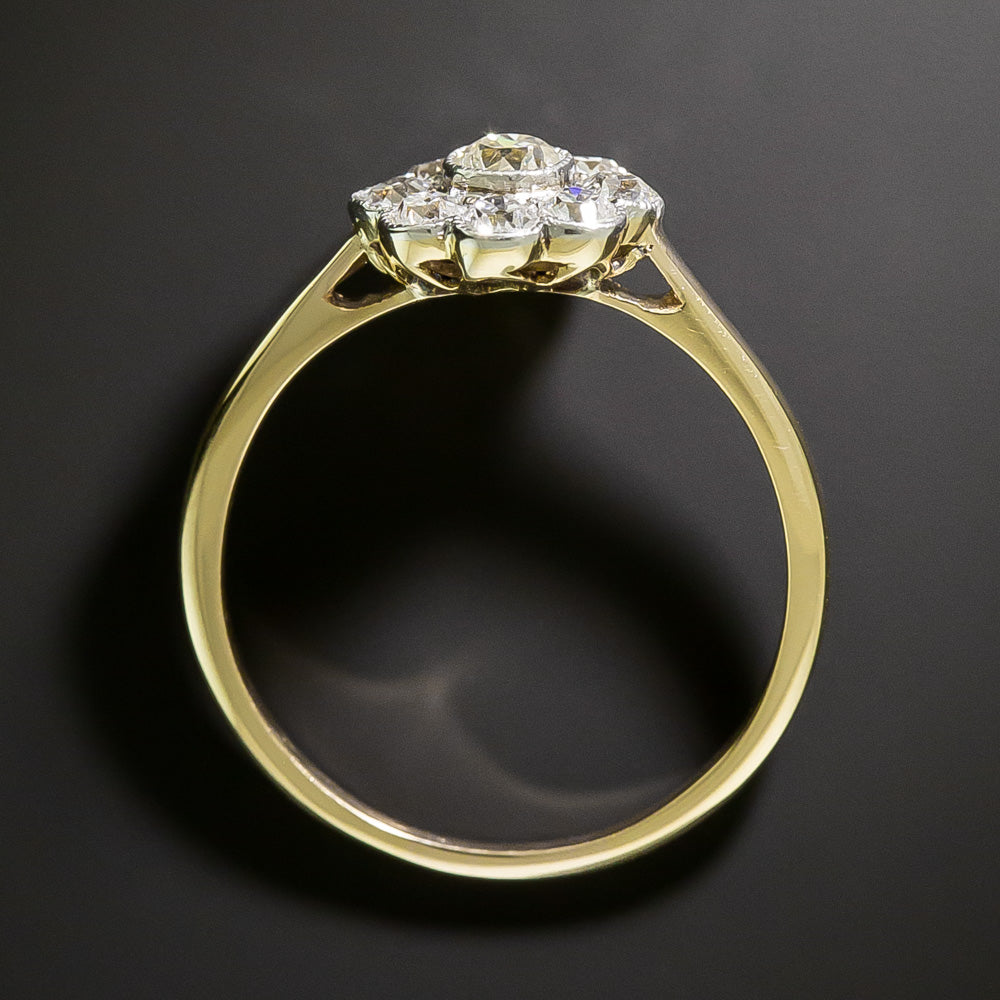 Edwardian Diamond Flower Ring - 4