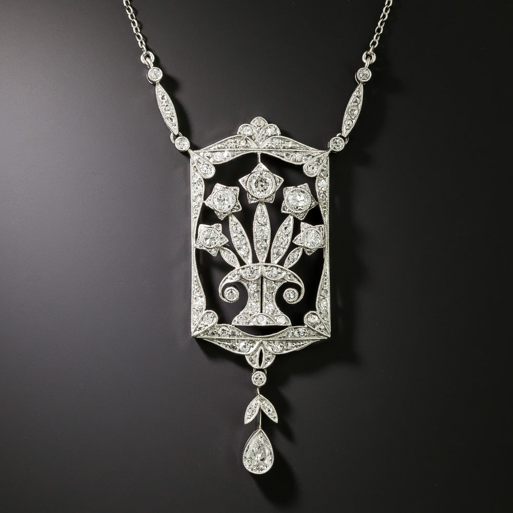 Edwardian Diamond Lavaliere - 2