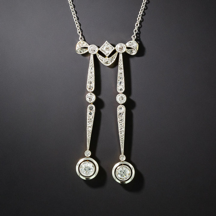 Edwardian Diamond Negligee Necklace