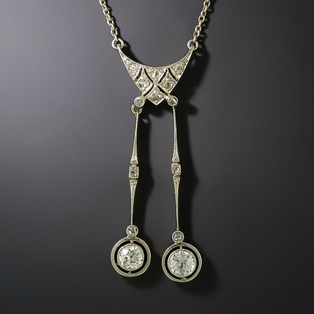 Edwardian Diamond Negligee Necklace - 2
