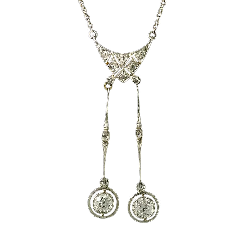Edwardian Diamond Negligee Necklace - 2