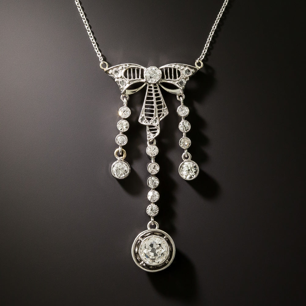 Edwardian Diamond Négligée Necklace - 3