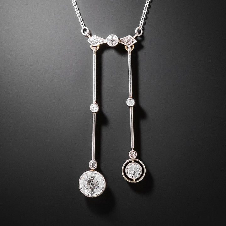 Edwardian Diamond Negligee Necklace