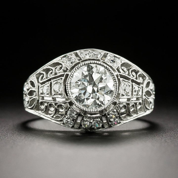 Edwardian-Style .99 Carat Diamond Engagement Ring - GIA  E SI1