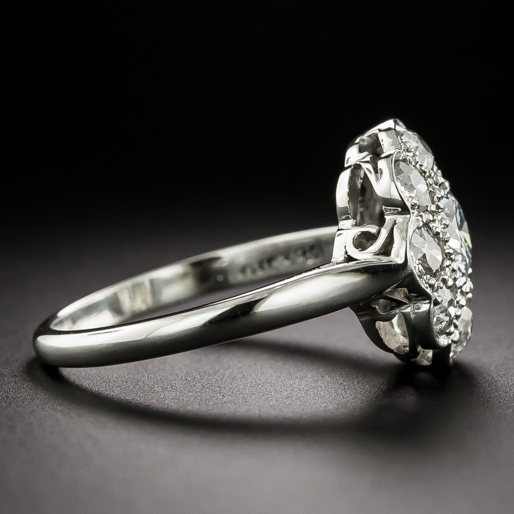 Edwardian-Style Diamond Flower Ring - 4