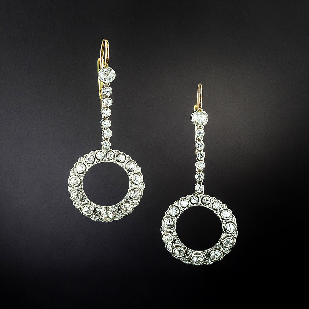 Edwardian-Style Diamond Wreath Earrings - 2