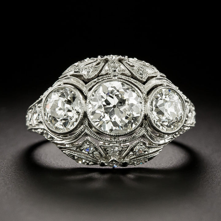 Edwardian Three-Stone Diamond Ring