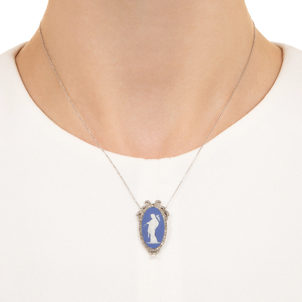Edwardian Wedgewood Cameo Necklace - 4