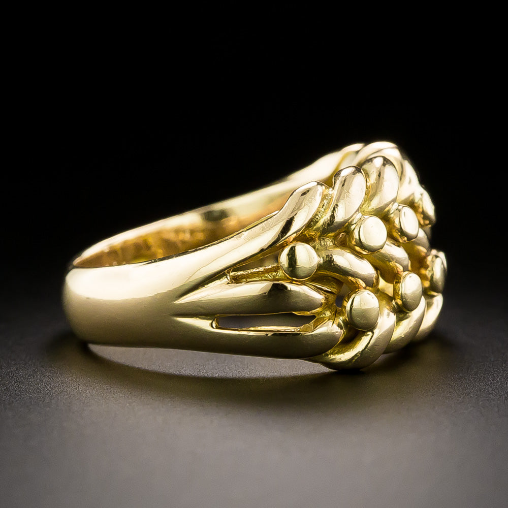 English 18K Keeper Ring, 1911 - 4