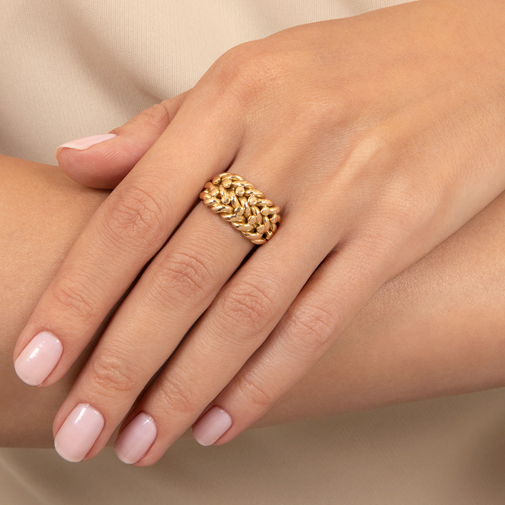 English 18K Keeper Ring, 1911 - 6