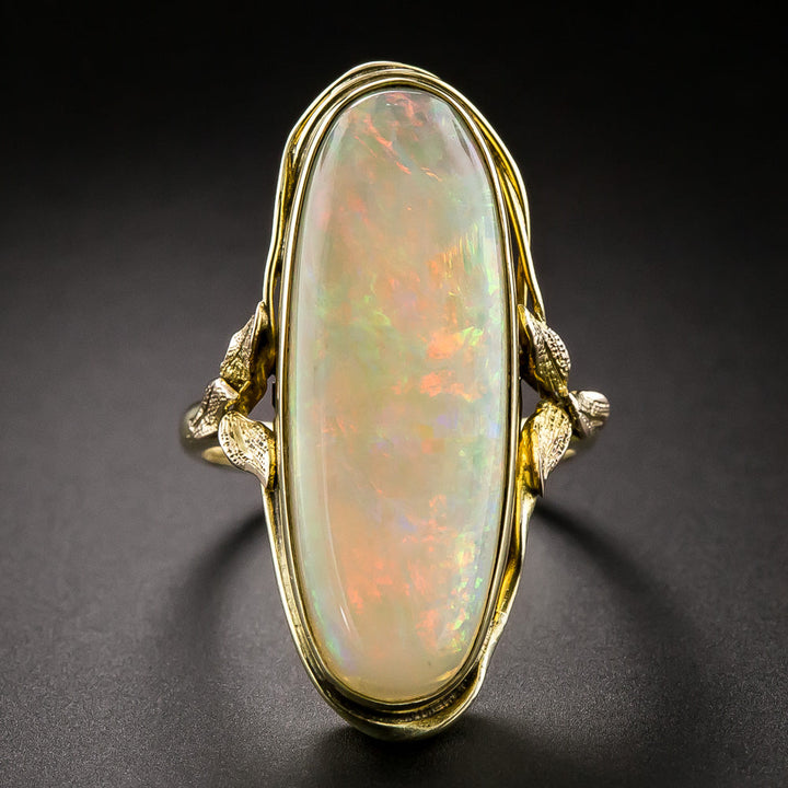 English Art Nouveau Opal Ring