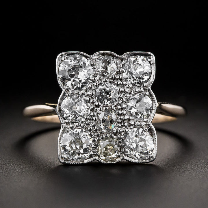 English Edwardian Diamond Cluster Ring