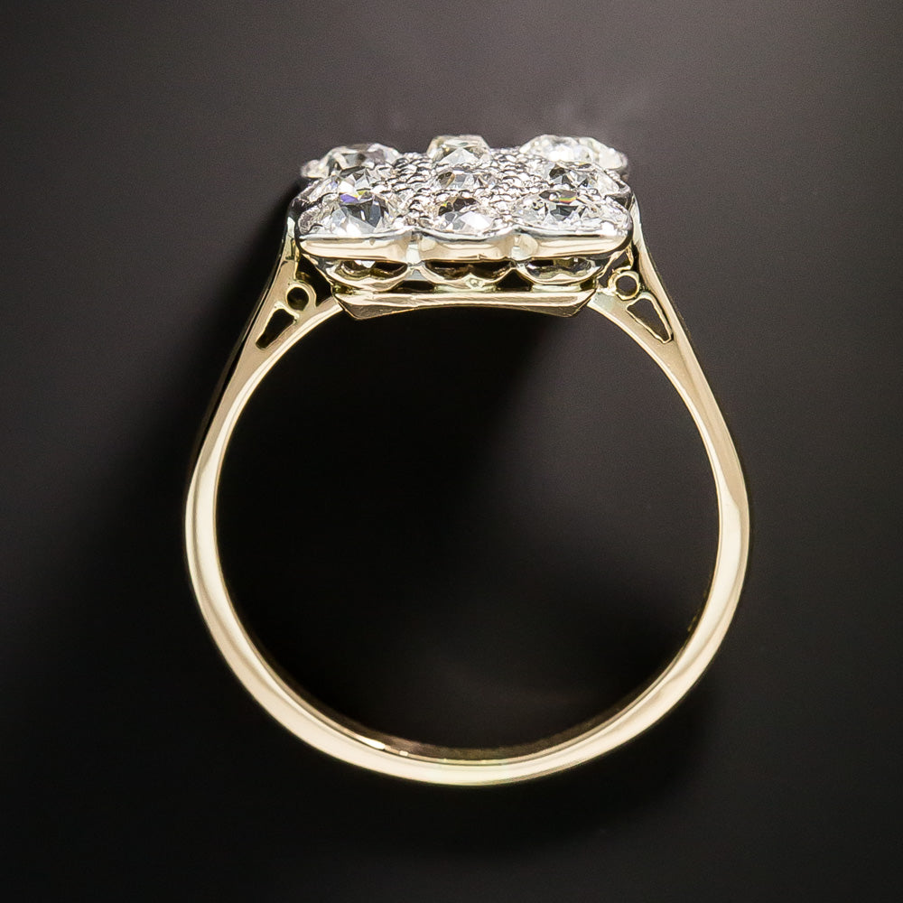 English Edwardian Diamond Cluster Ring - 4