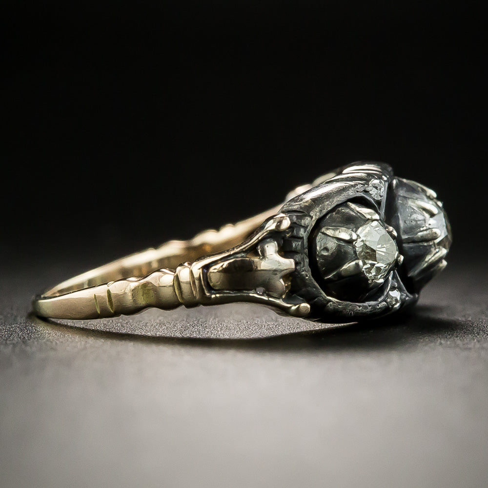 English Georgian Three-Stone Diamond Ring - 3
