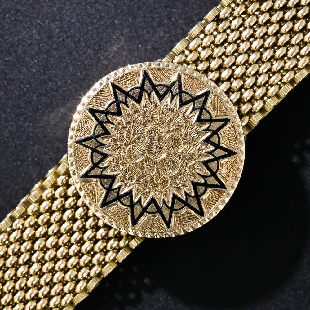 English Victorian 15K Tassel Slide Bracelet - 5