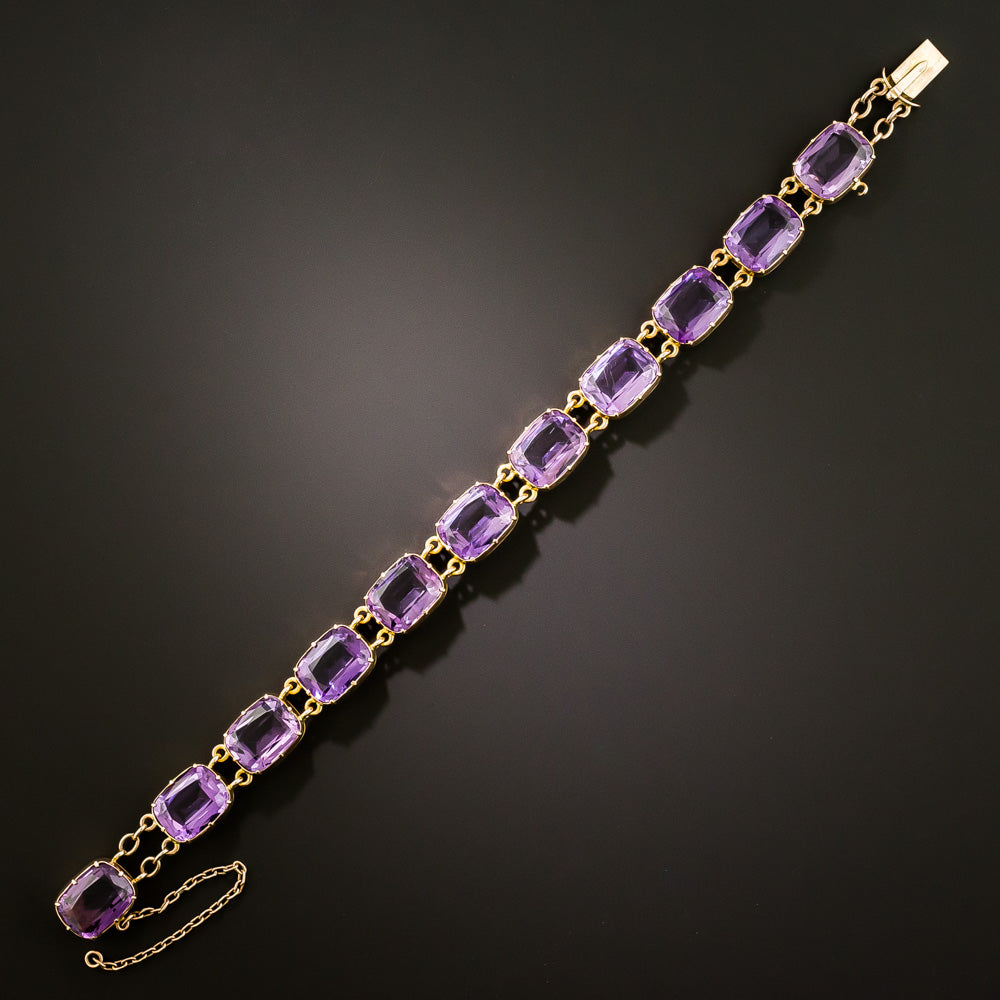 English Victorian Amethyst Bracelet - 4