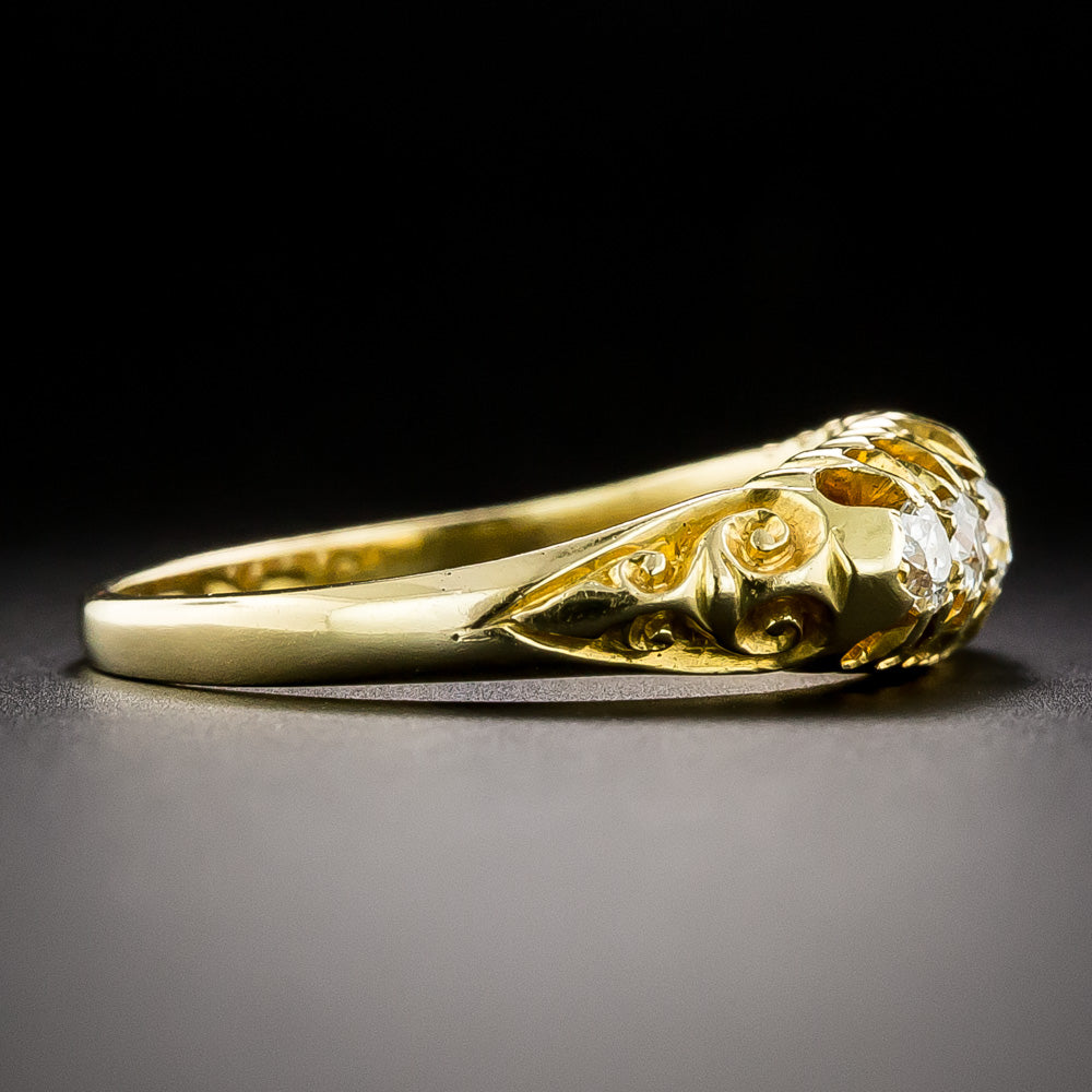 English Victorian Five-Stone Diamond Ring, Circa 1907 - 4