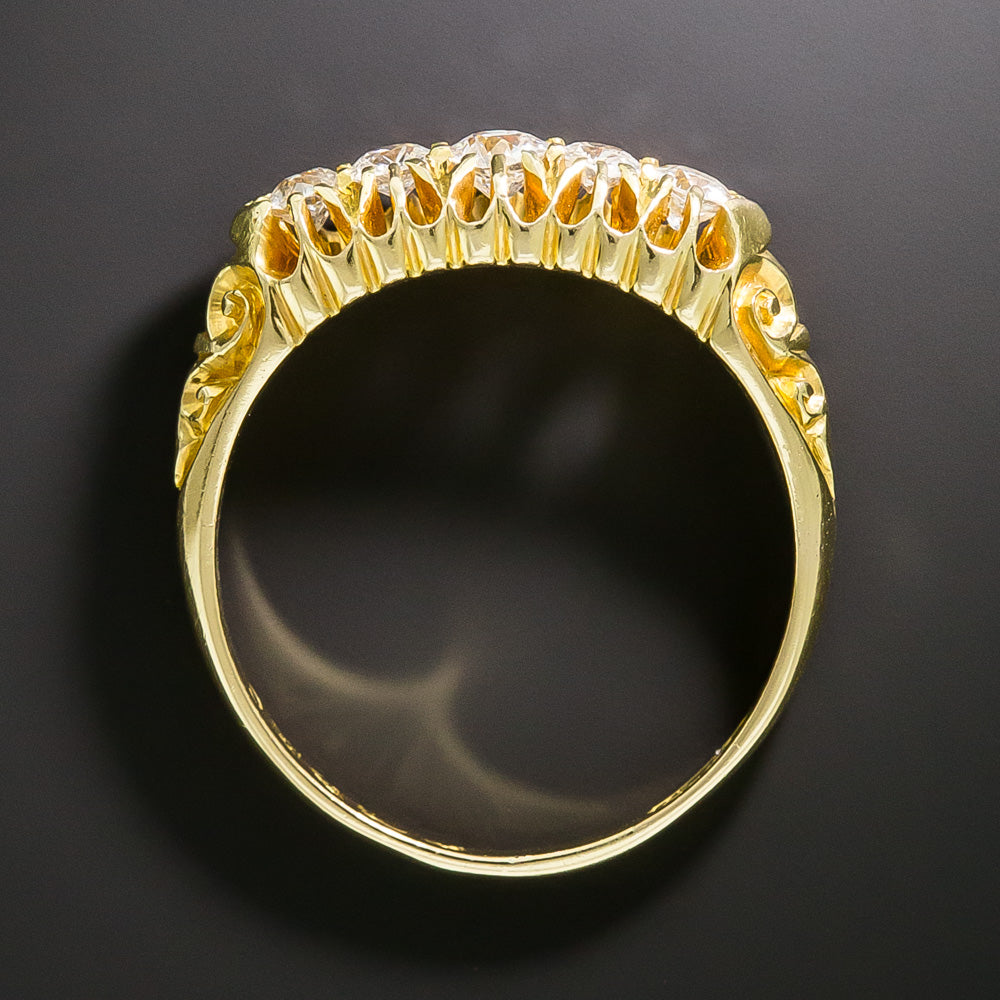 English Victorian Five-Stone Diamond Ring, Circa 1907 - 5