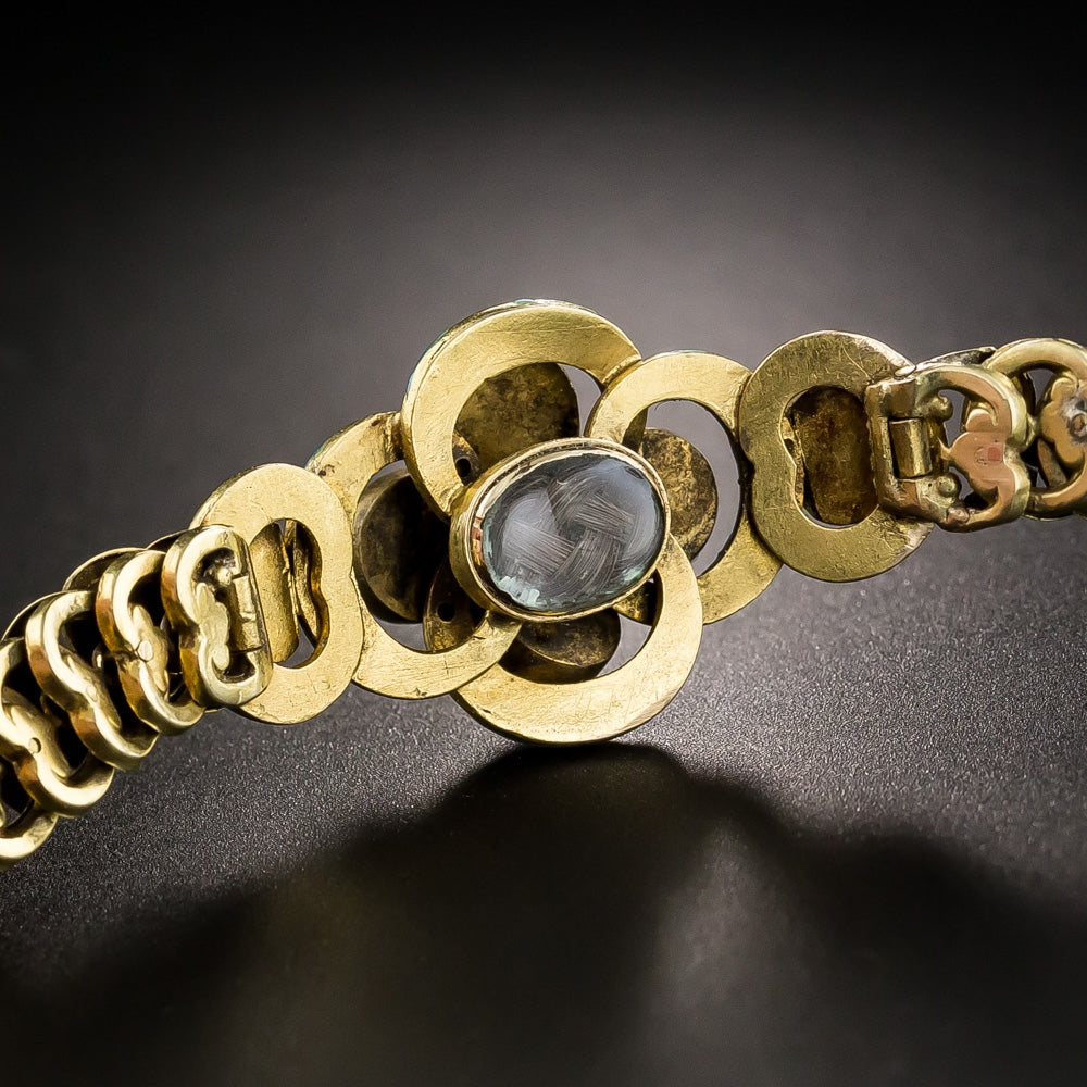 English Victorian Garnet and Enamel Bracelet - 4