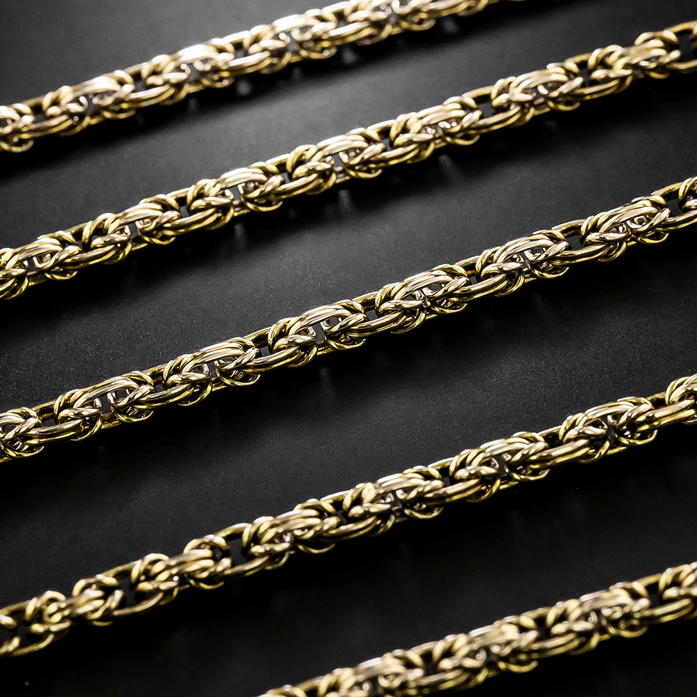 English Victorian Long Chain Necklace - 3