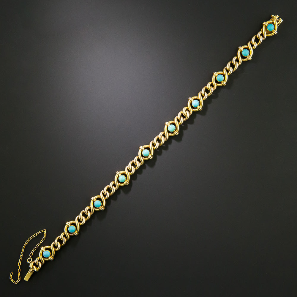 English Victorian Turquoise Bracelet - 3