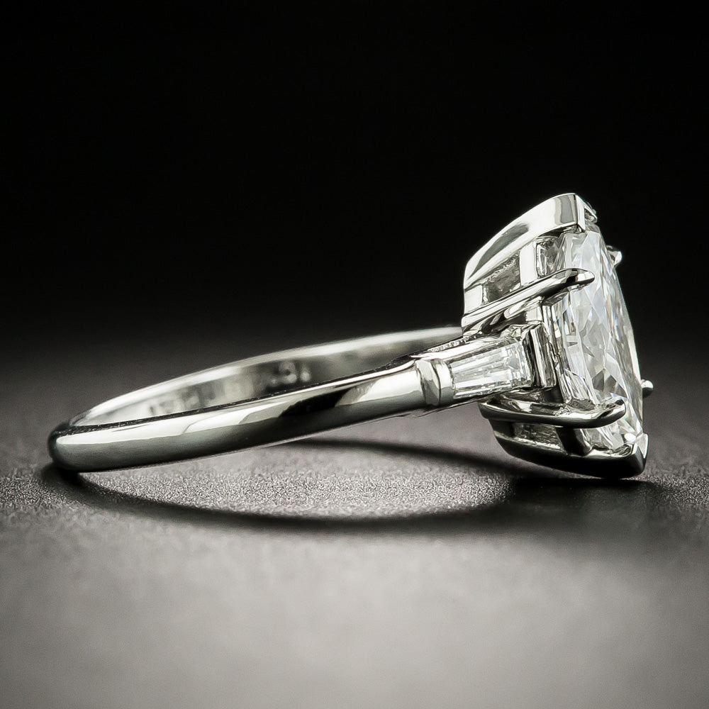 Estate 1.03 Carat Marquise Diamond Engagement Ring - GIA E SI2 - 3