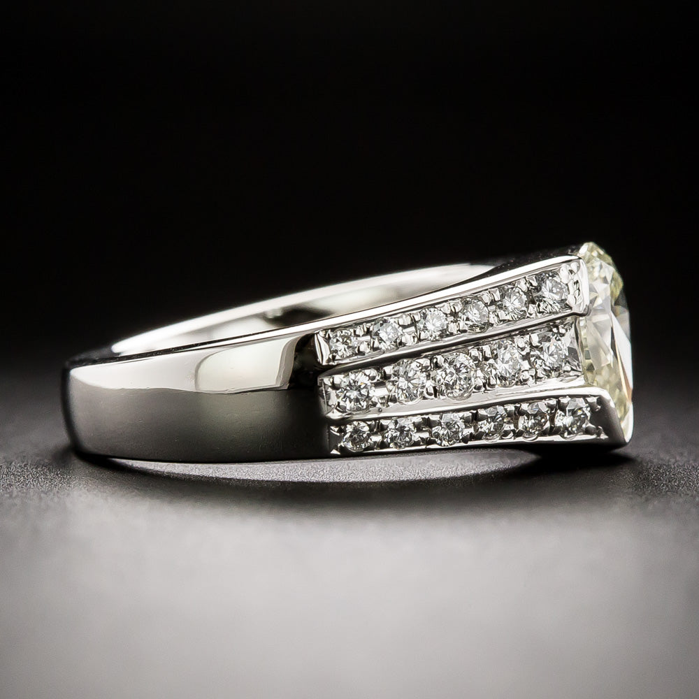 Estate 1.03 Carat Pear-Shaped Diamond Ring - GIA M SI1 - 2