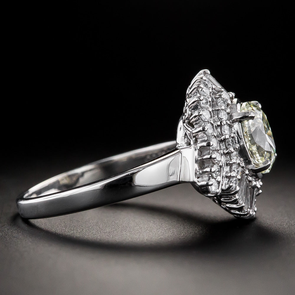 Estate 1.21 Carat Oval-Cut Diamond Ring - GIA - 3