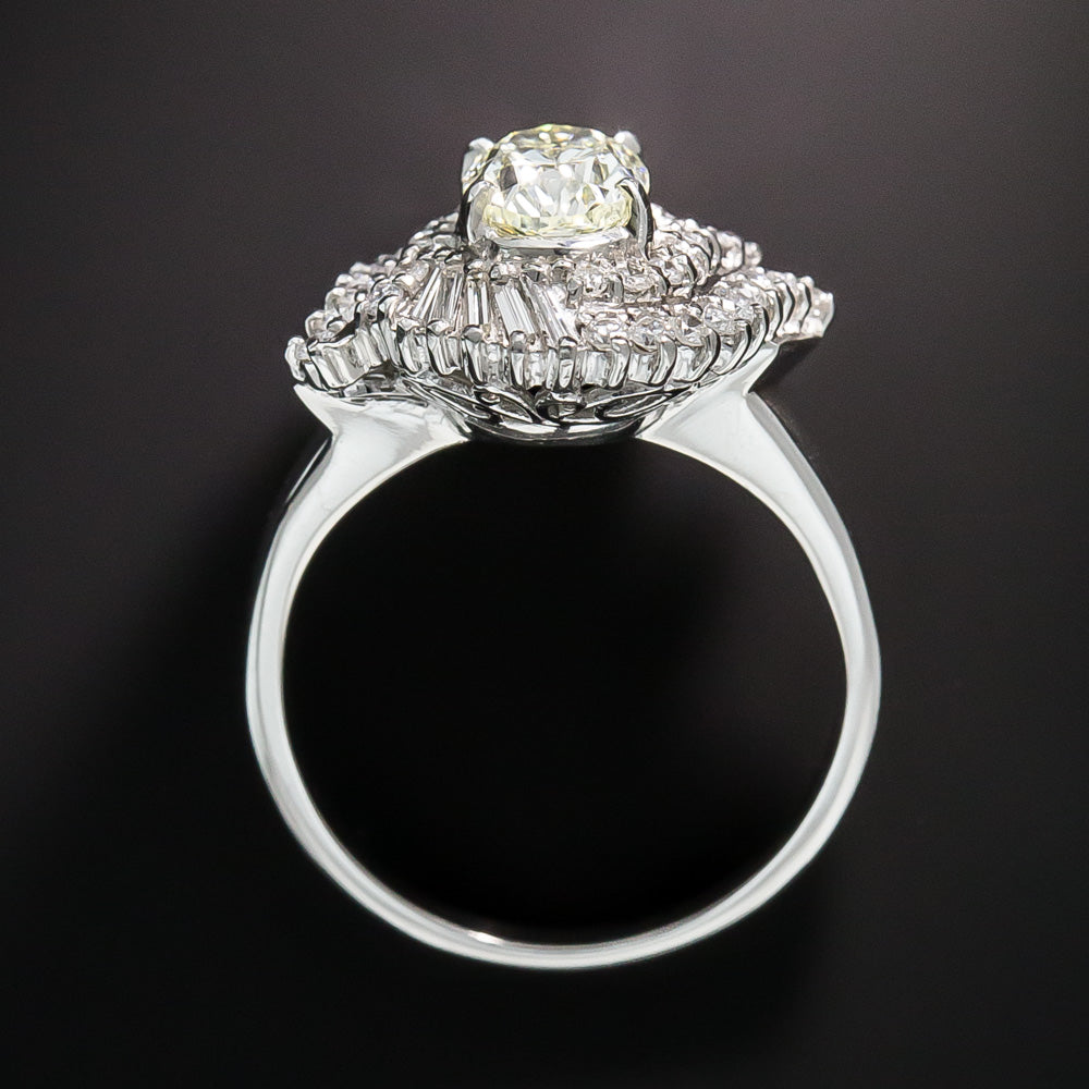 Estate 1.21 Carat Oval-Cut Diamond Ring - GIA - 4