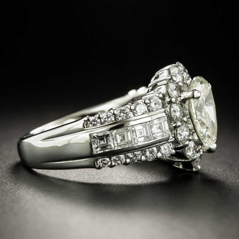 Estate 1.34 Carat Pear-Shaped Diamond Ring - GIA O-P SI1 - 2