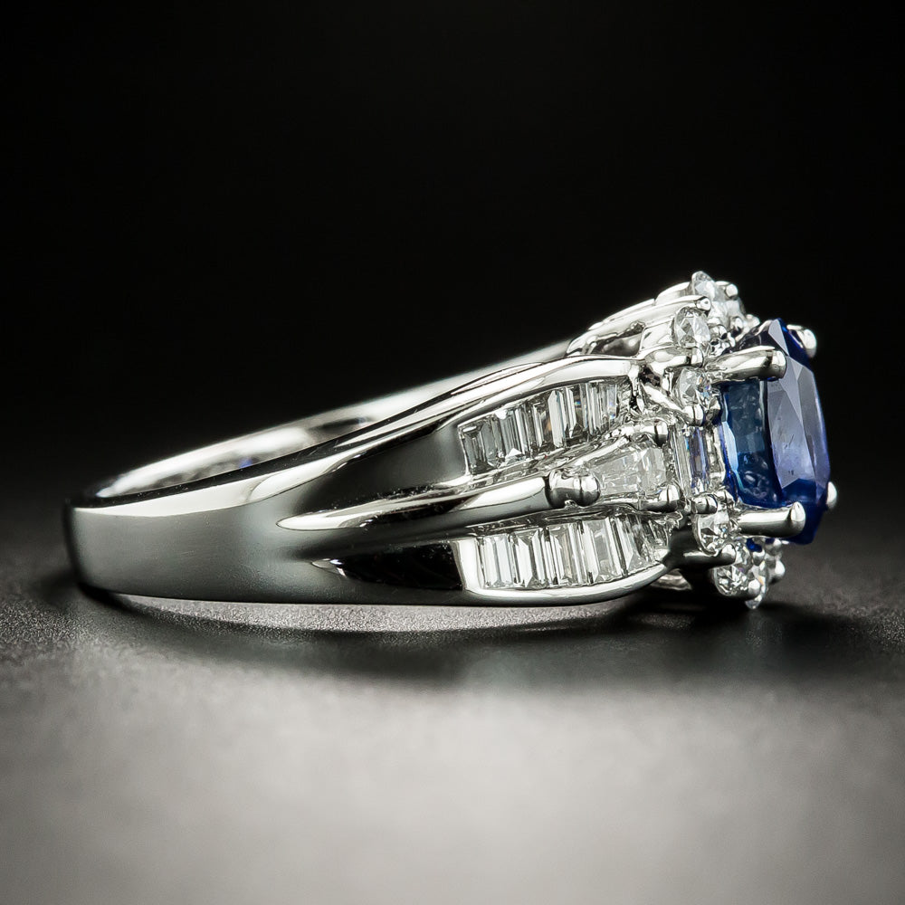 Estate 1.50 Carat Sapphire and Diamond Ring - 3