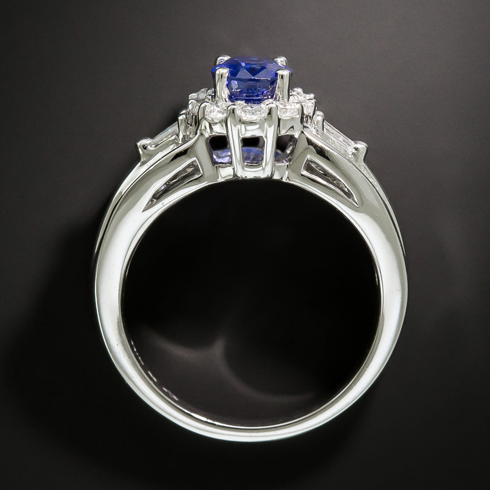 Estate 1.50 Carat Sapphire and Diamond Ring - 4