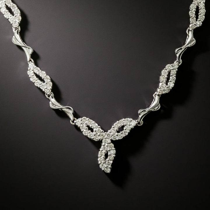 Estate 18K Diamond Necklace